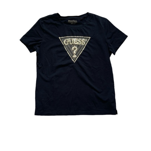 Guess Black Tee with Logo - Picture 1 of 3
